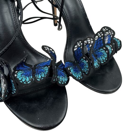 New York & Co Butterfly Lace Up Heels - Picture 3 of 9